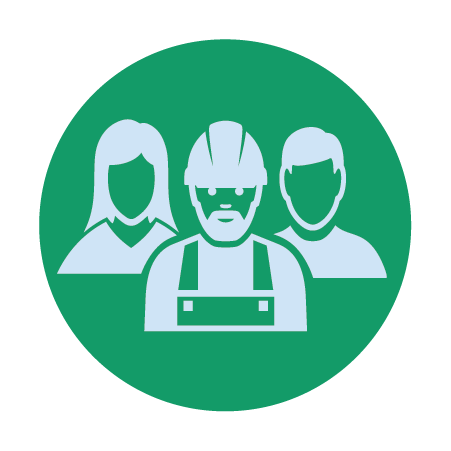 Skilled & Educated Workforce Icon